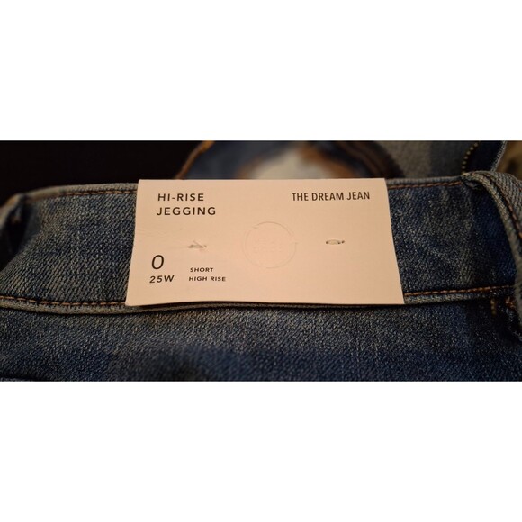 American Eagle -Dream Blue The Dream Jean High Rise Jegging Size 0 Short 25W NWT - Picture 11 of 16